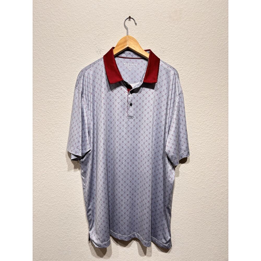Maelreg Shirt Mens 2XL XXL Performance Outdoor Golf Casual Polo